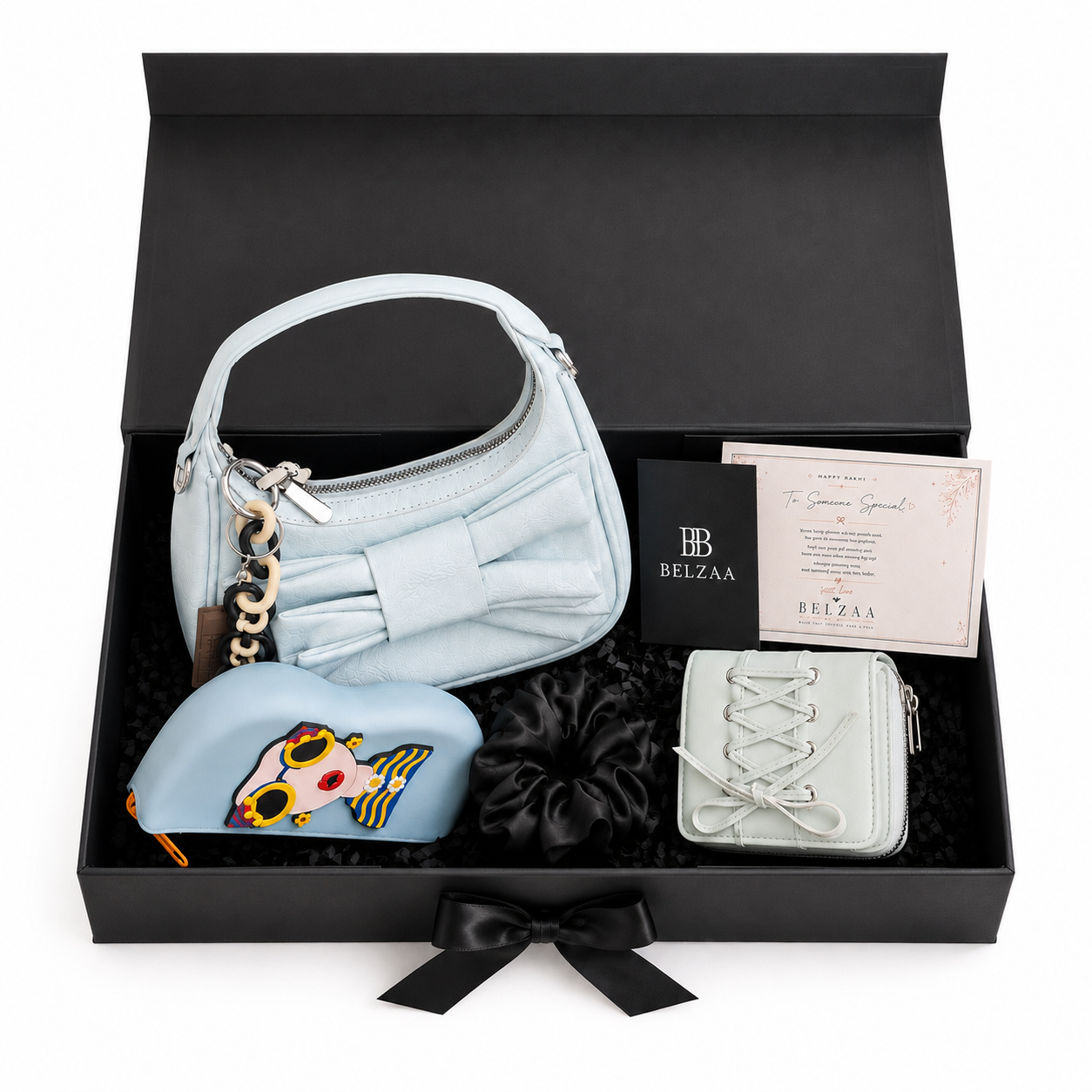 Pastel Bow Blue Premium Box