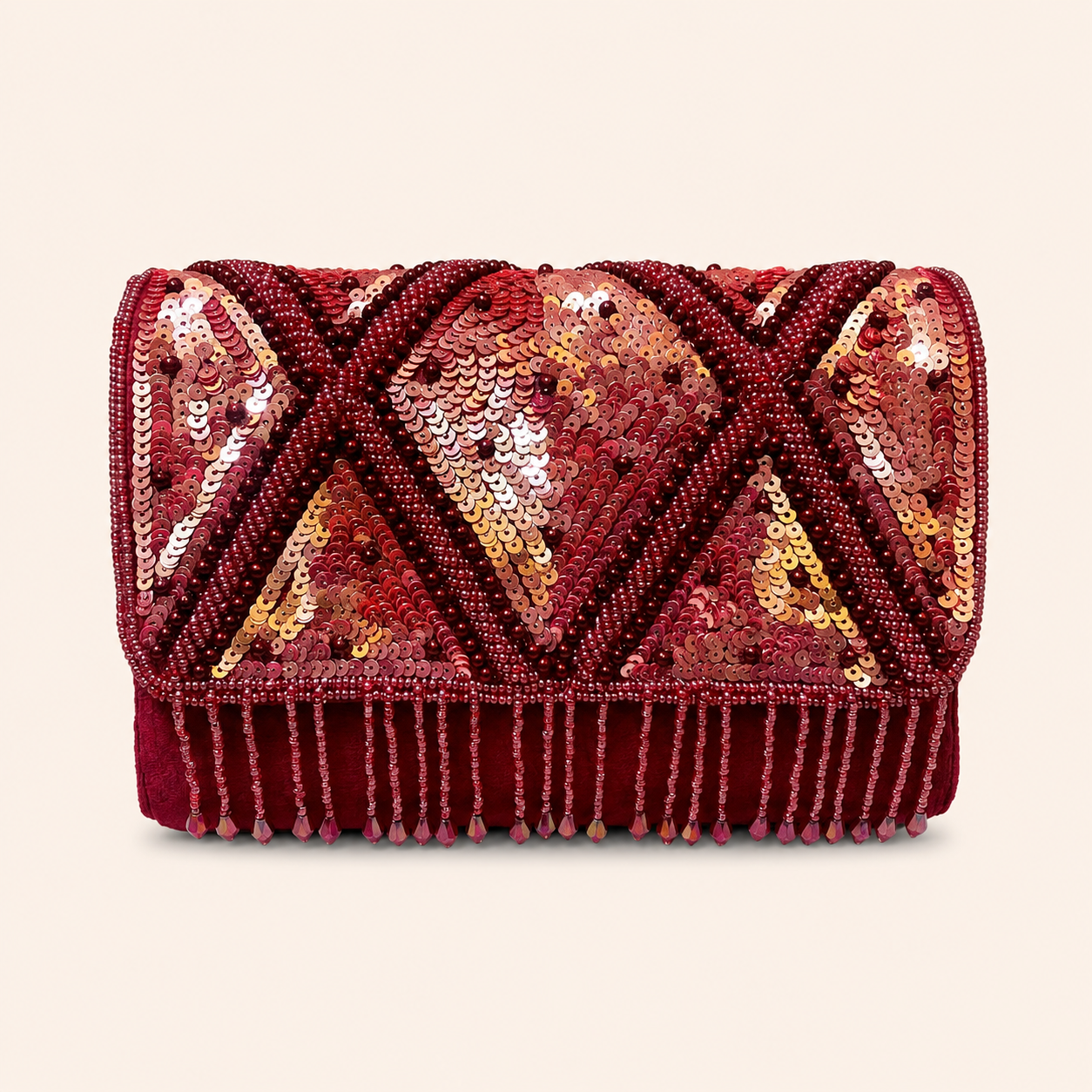 Diva Dazzle Red Partywear Clutch & Handbag