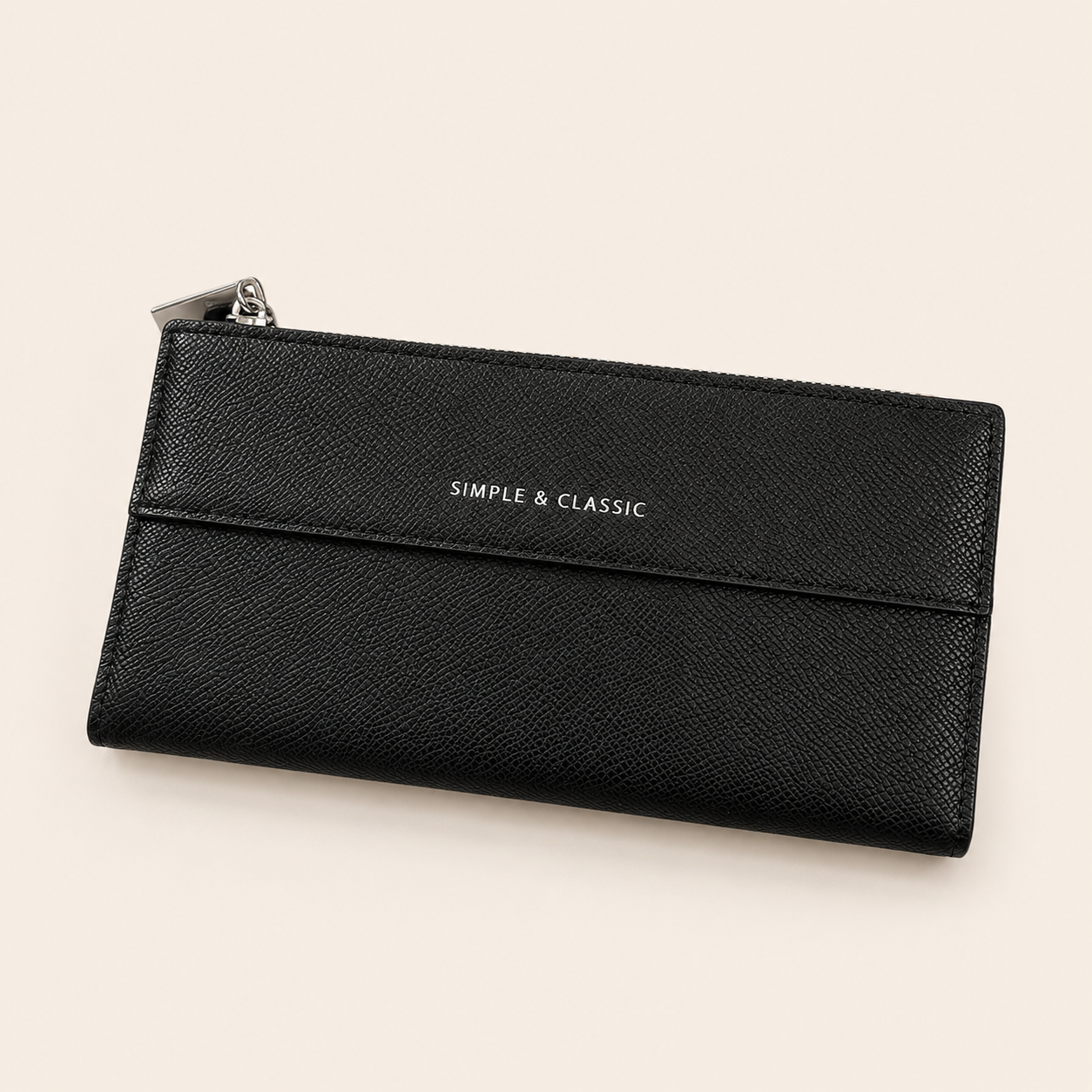 Signature Black Two Fold Wallet