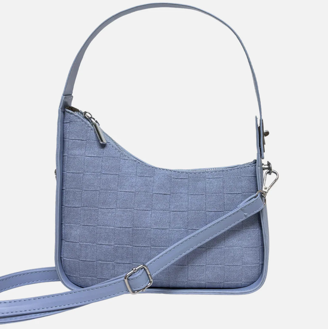 Denim Muse Shoulder Bag with Sling Belt