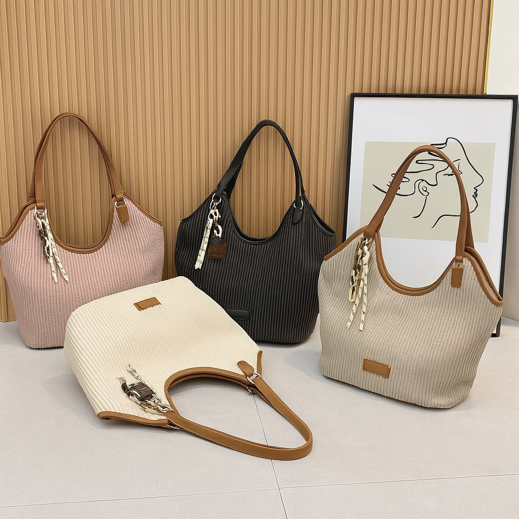 Slay & Carry Tote Bag with Bag Charm