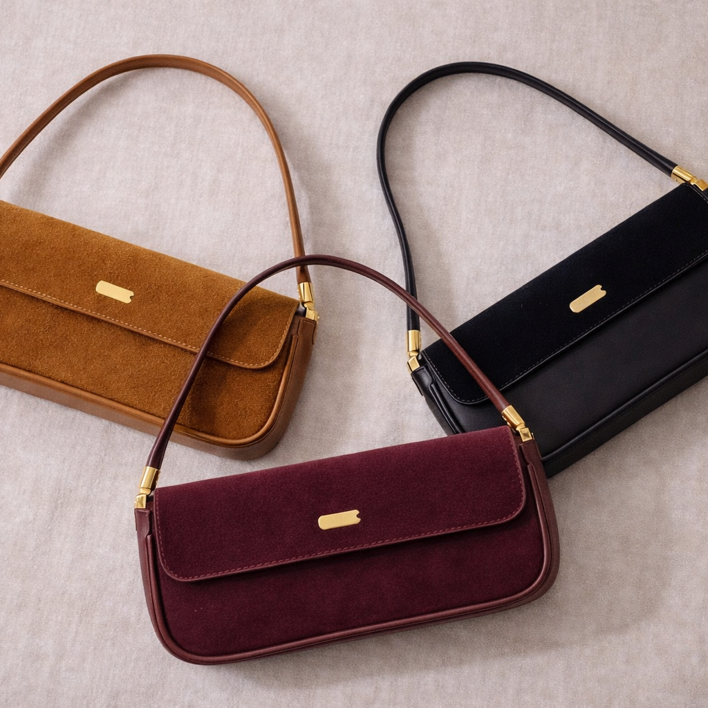 Maison Suede Baguette