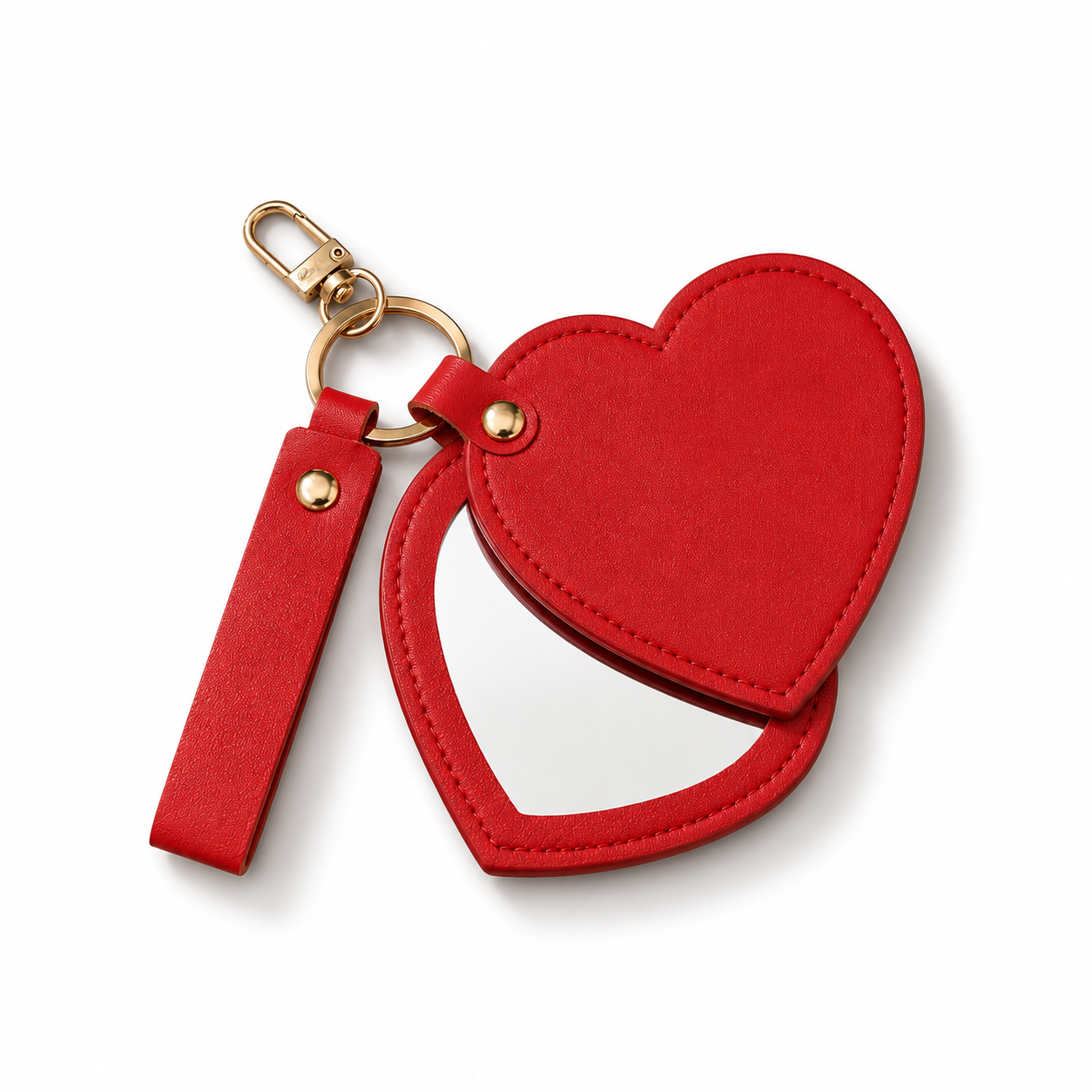 Heart Pop Mirror Bag Charm