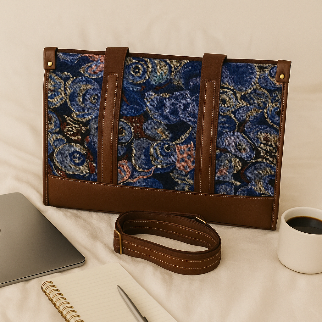 Women Bloom Work Laptop Tote Bag for Office & College