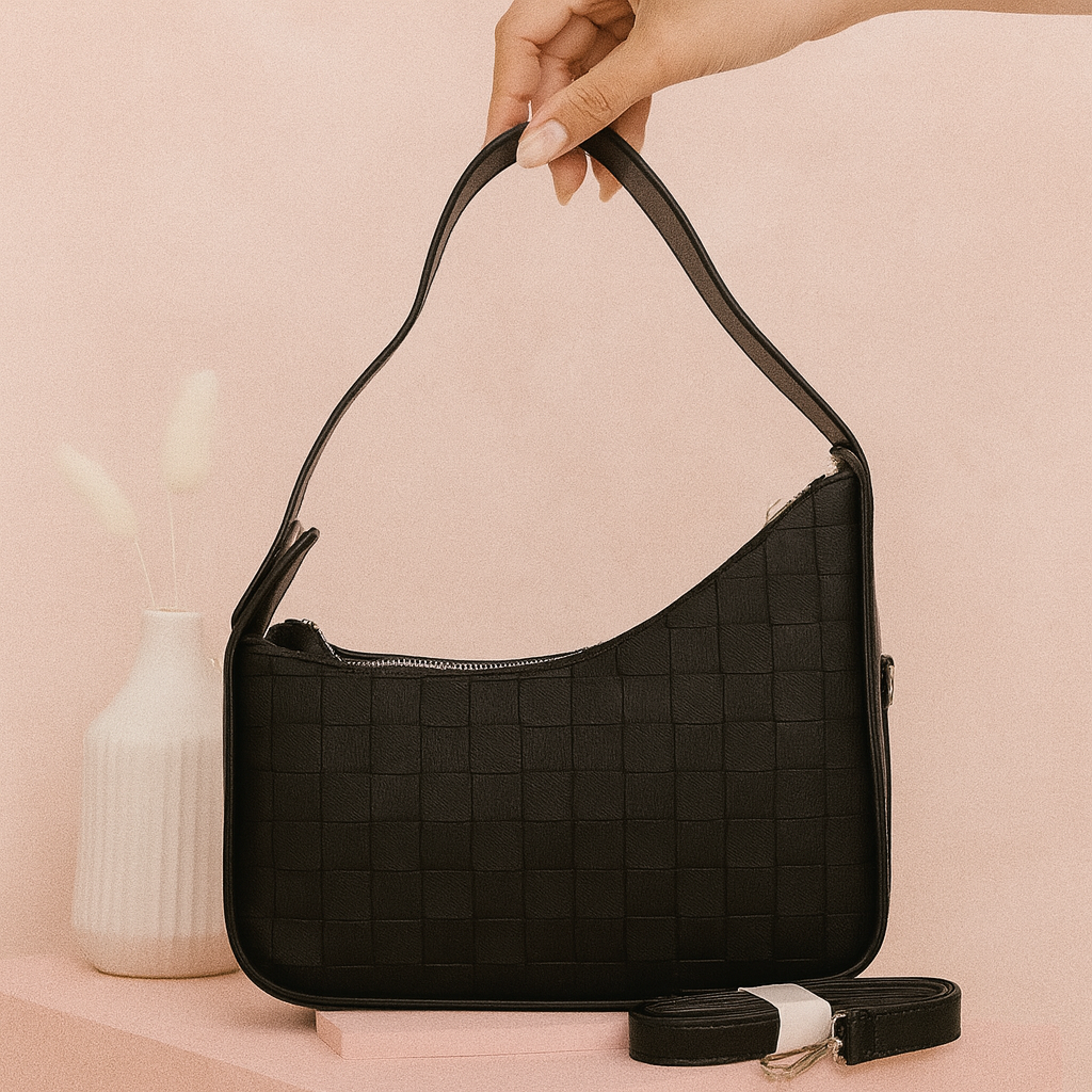 Femme Chic Handbag with detachable Sling Belt