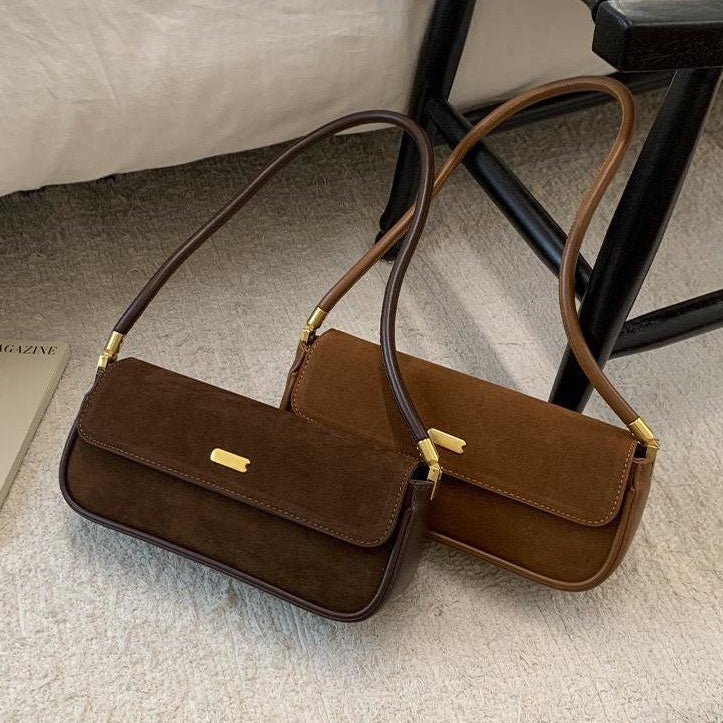 Maison Suede Baguette