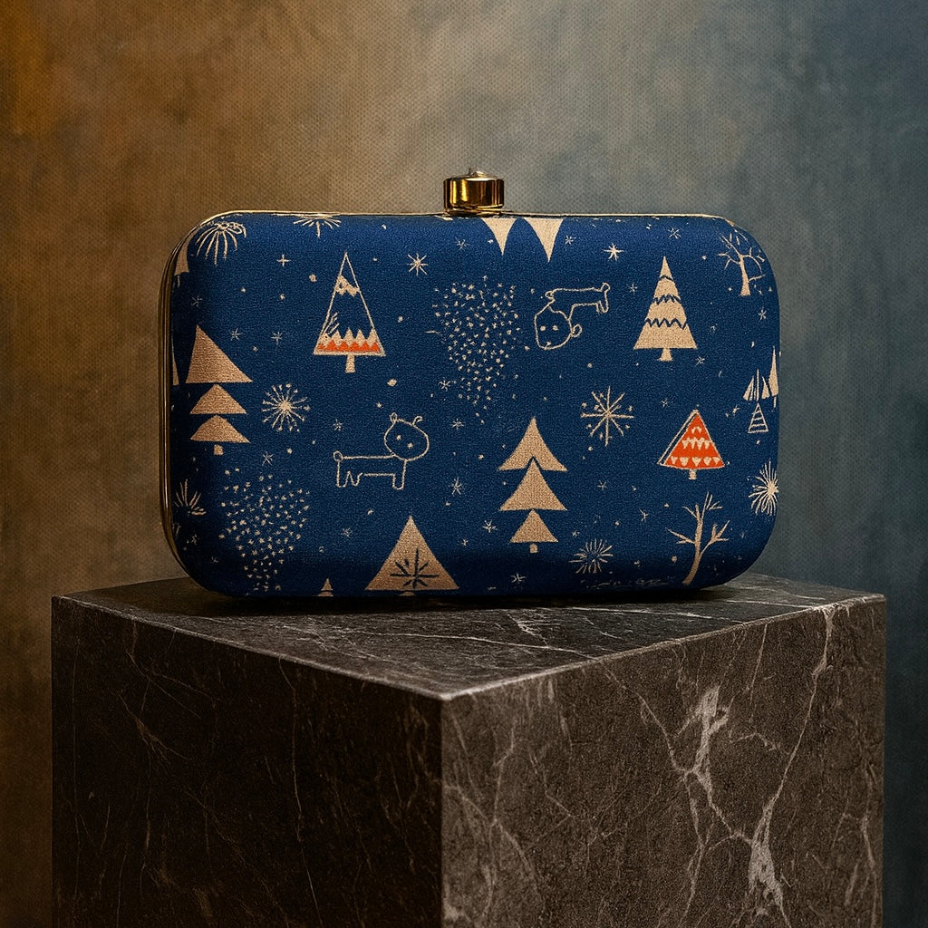 Winter Touch Ethnic Box Clutch & Sling Bag