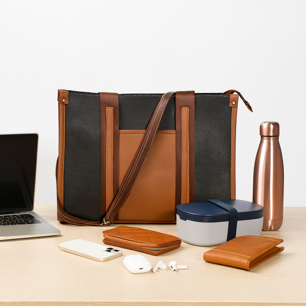 Women Power Play Laptop Tote Bag for Office & College