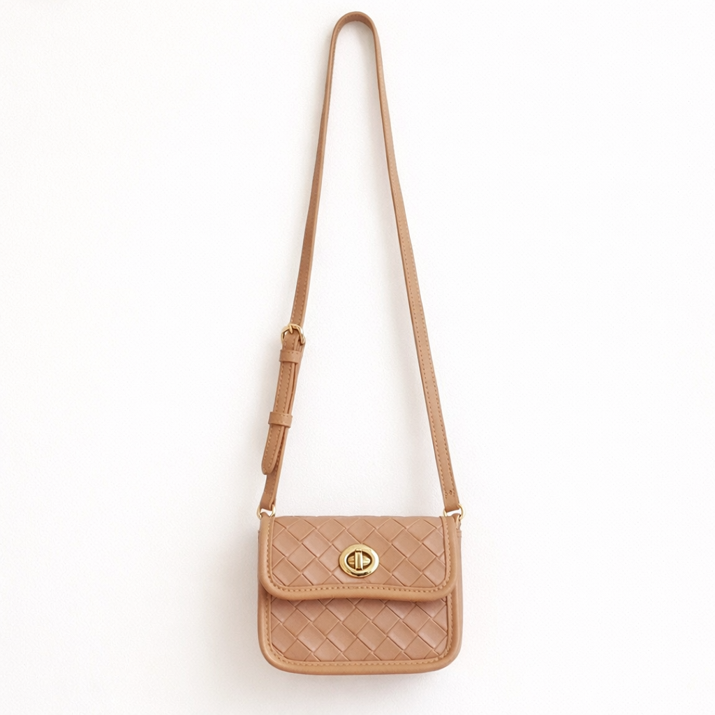 Mini Metro Weave Sling Bag