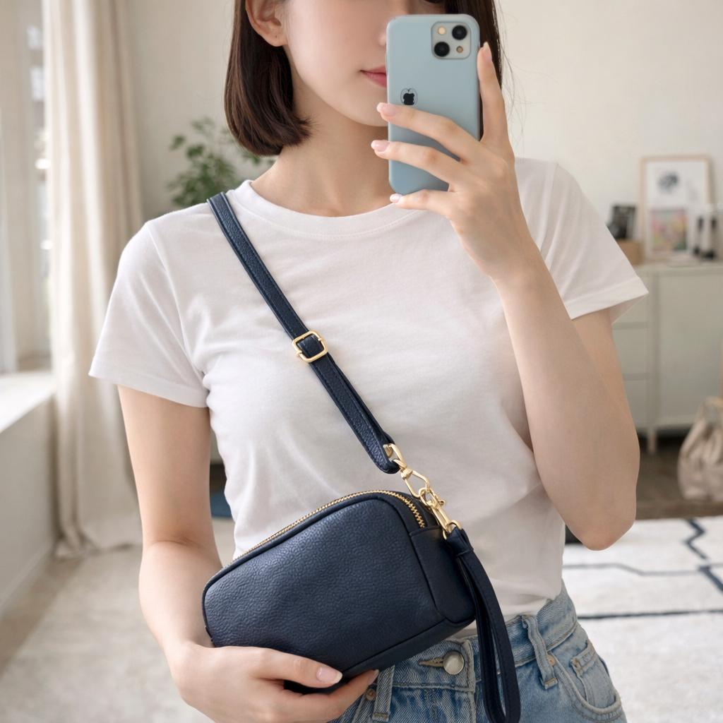 TwinZip Crossbody Mini Sling Bag