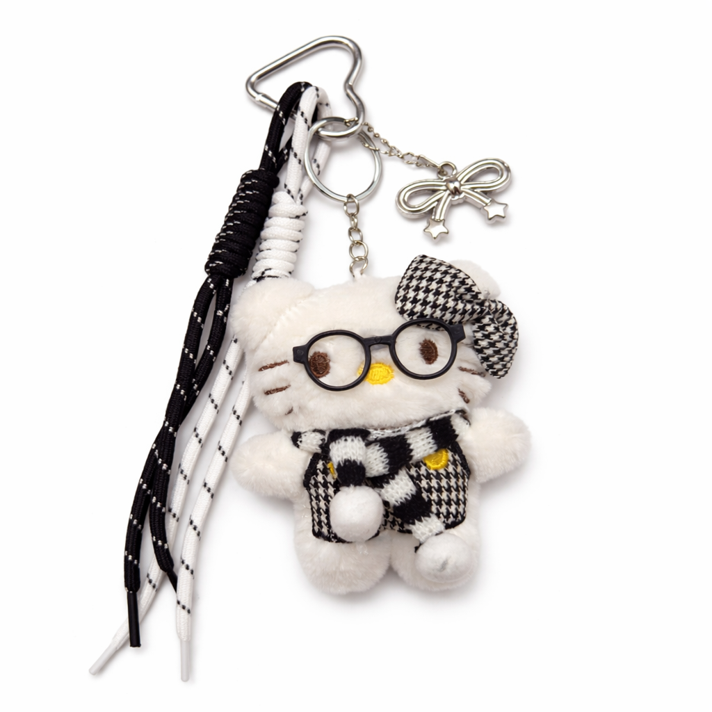 Coco Cat Bag Charm Keychain for Women & Girls