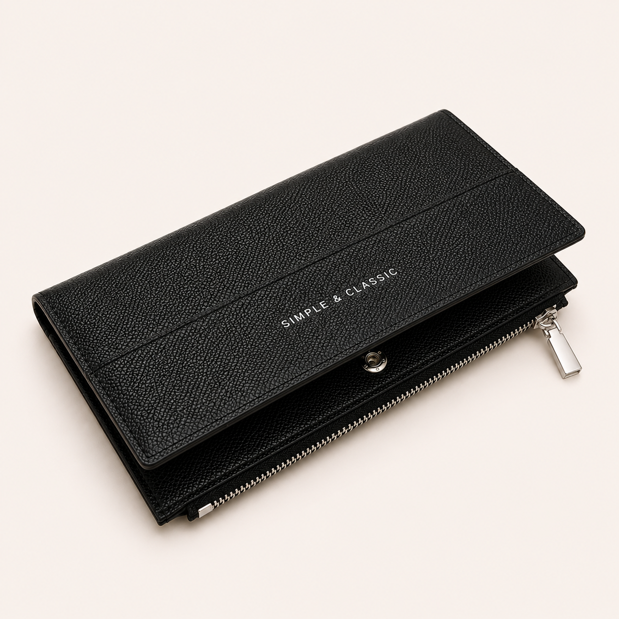 Signature Black Two Fold Wallet