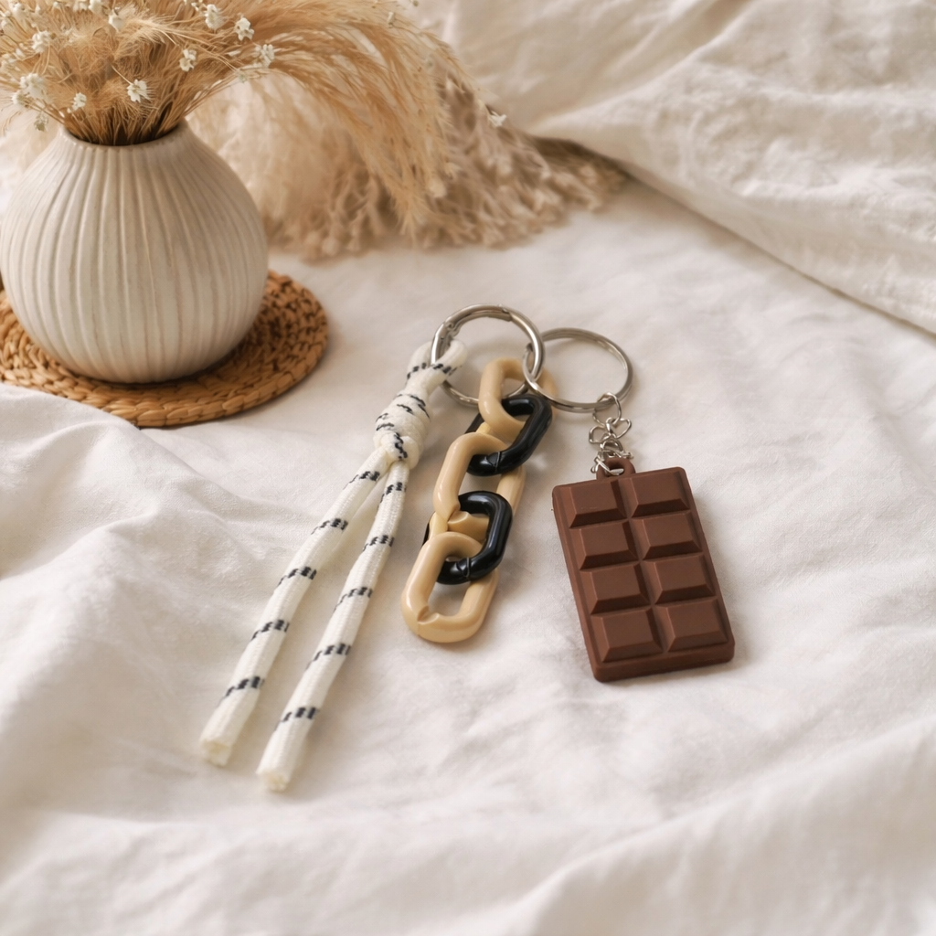 Choco Bag Charm & Keychain for Women & Girls