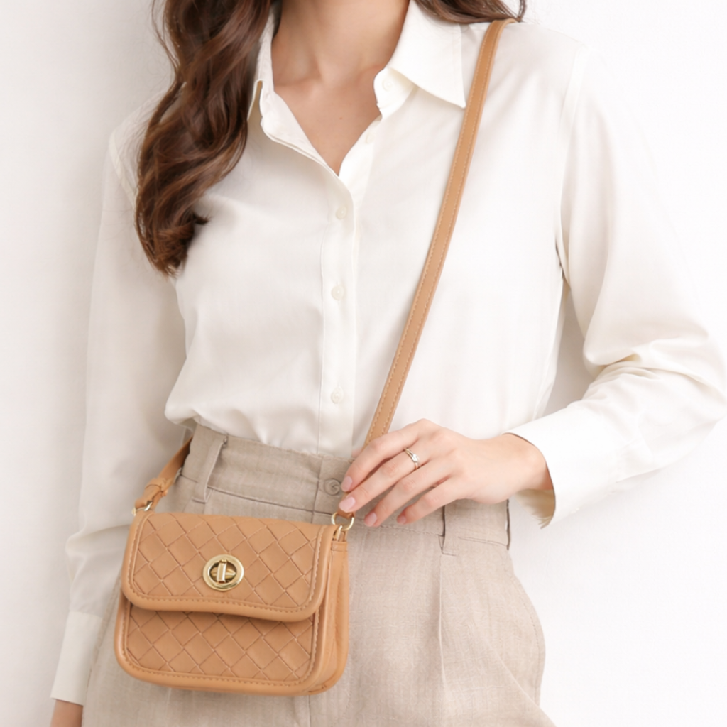 Mini Metro Weave Sling Bag