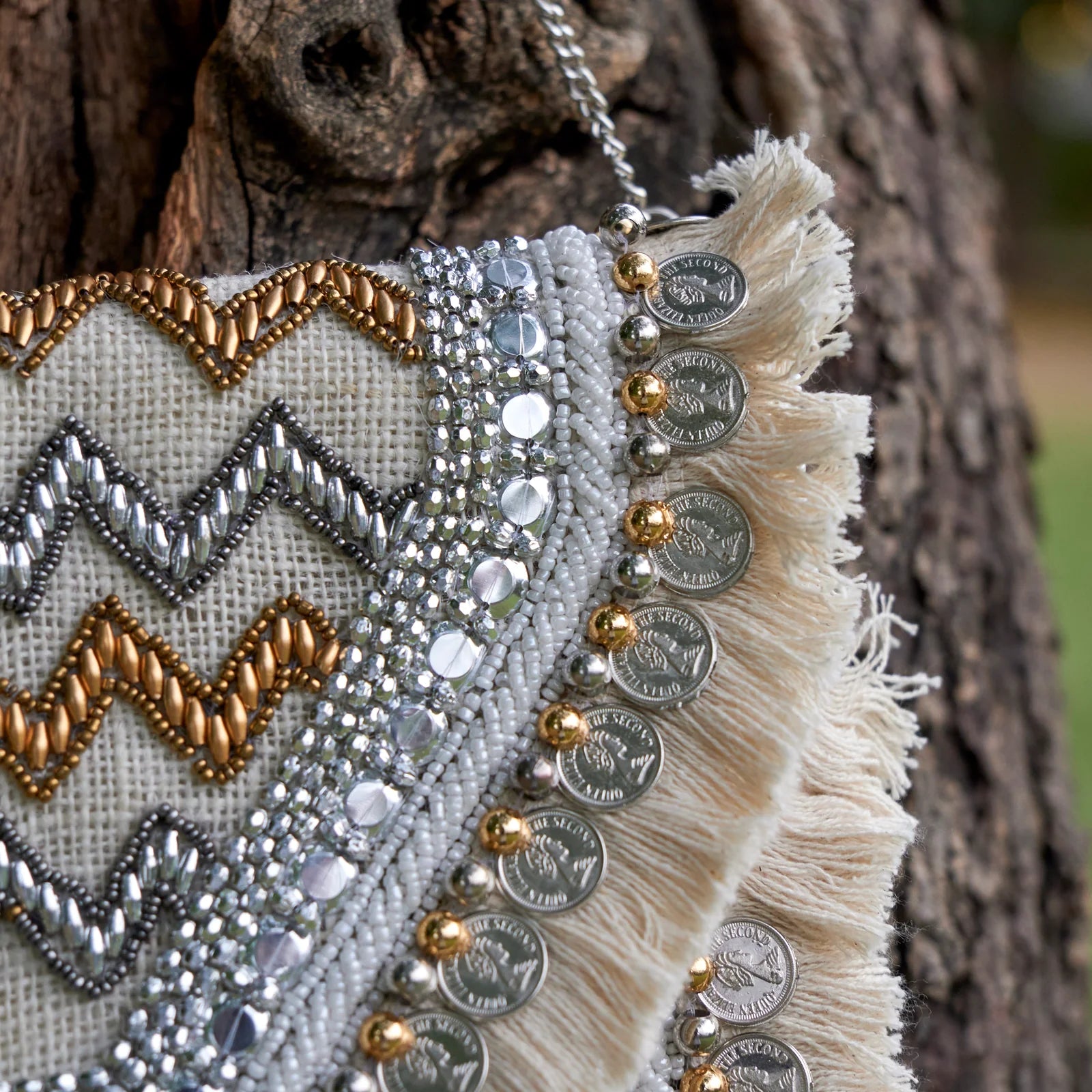 Boho Mirage Hand Embroidered Ethnic Sling Bag for Women